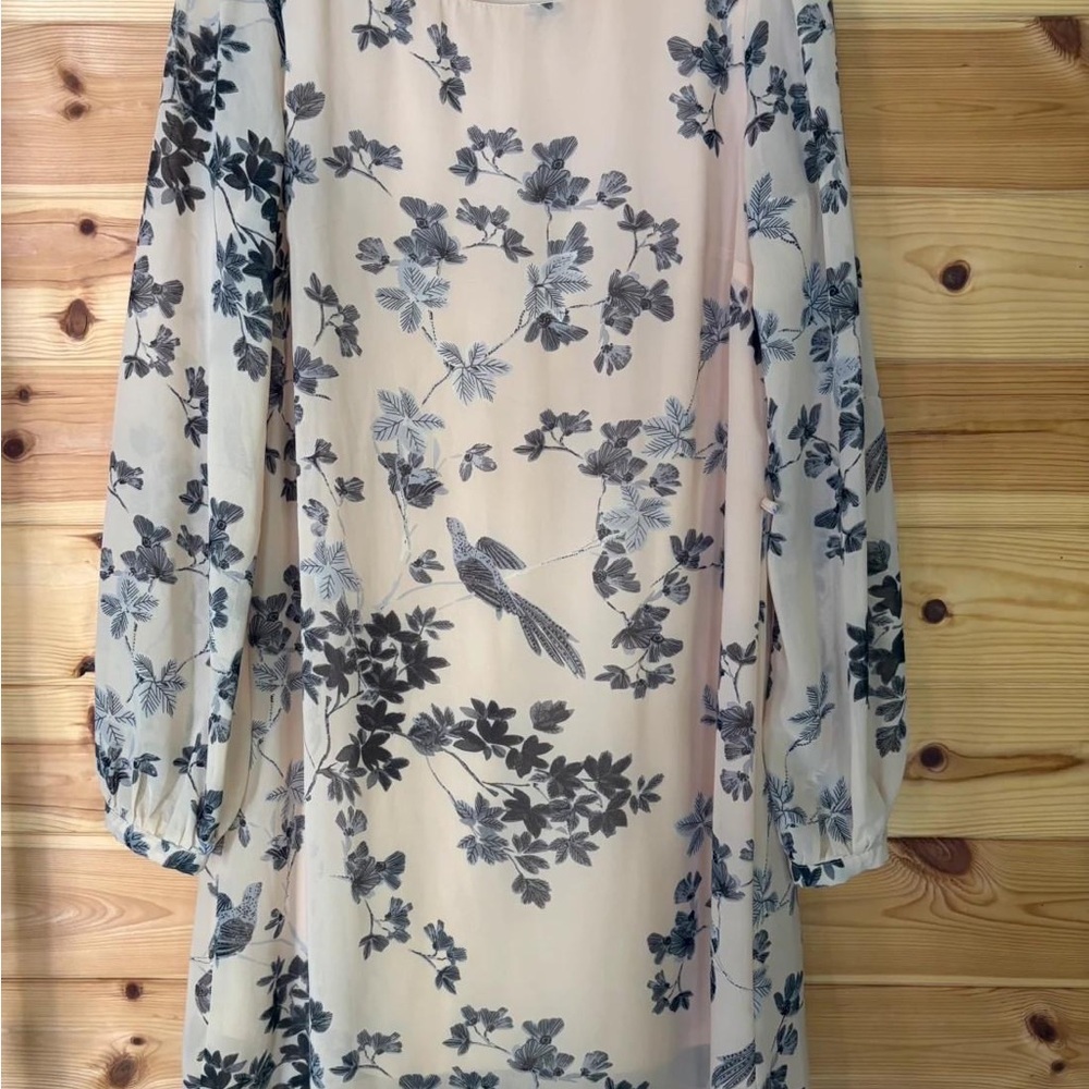 Floral Print Long Sleeve Dress